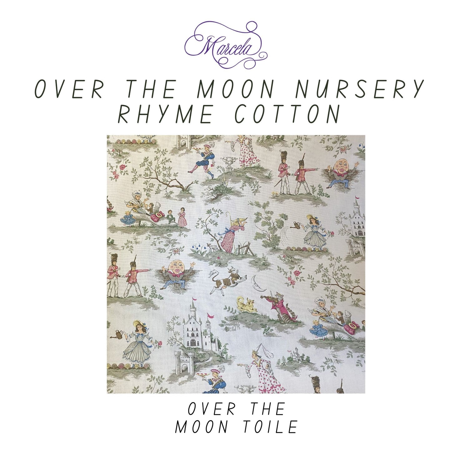 Over the Moon Nursery Rhyme Toile – Medium Hardbound Album (Wholesale)