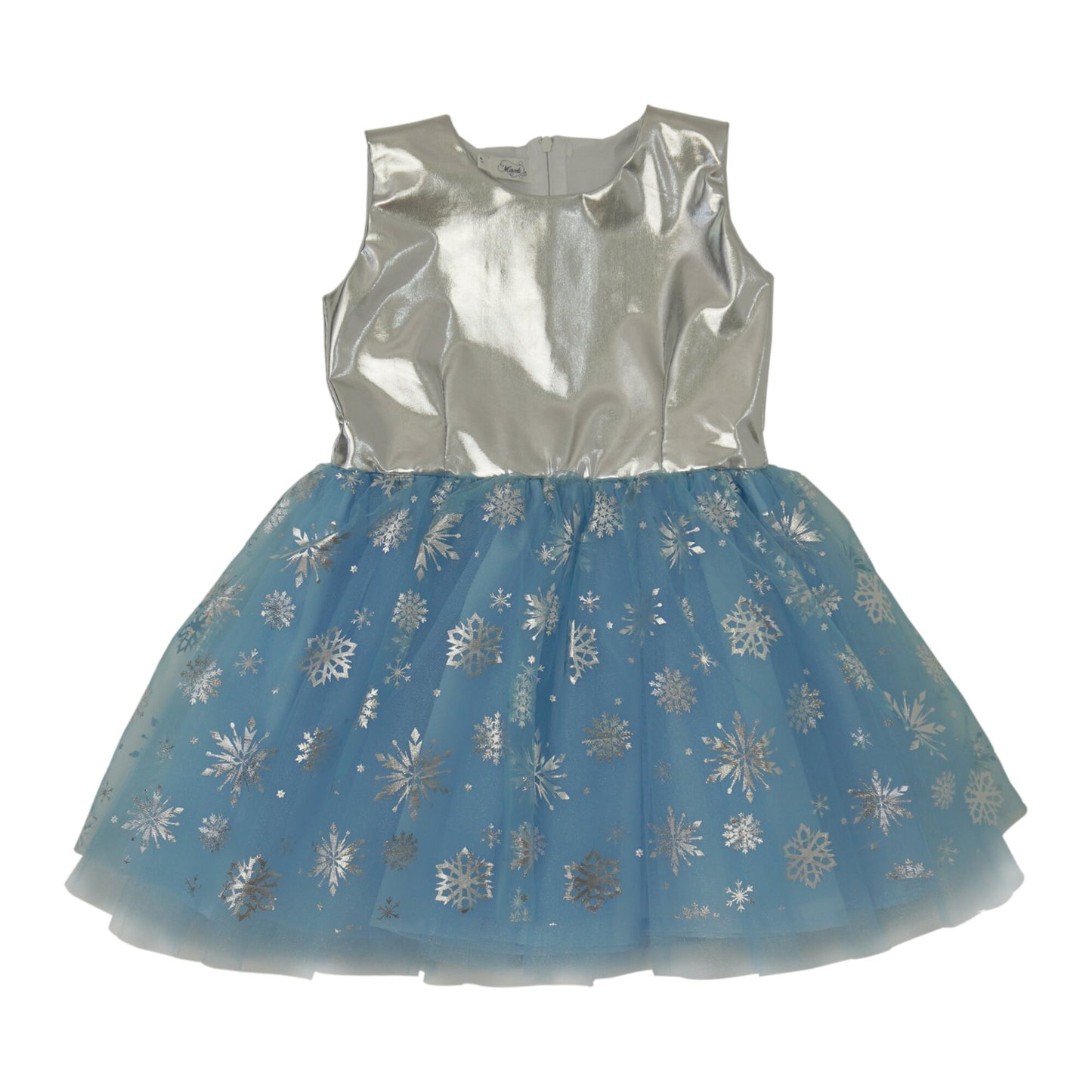 Sleeveless Tutu Dress - Snowflakes