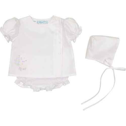 Lovebirds Diaper Set – White/Pink