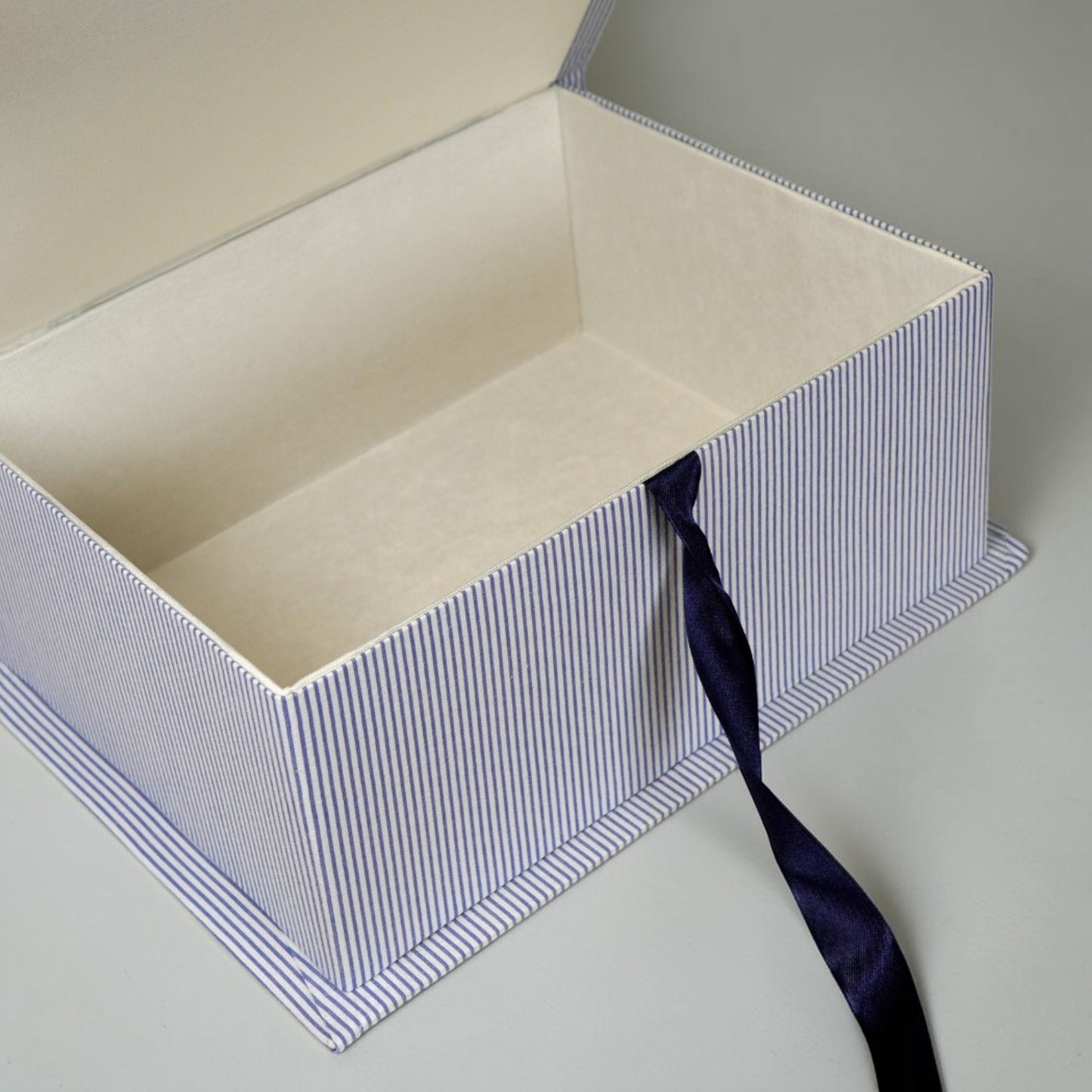 Striped Seersucker Cotton - Medium Keepsake Box (Wholesale)