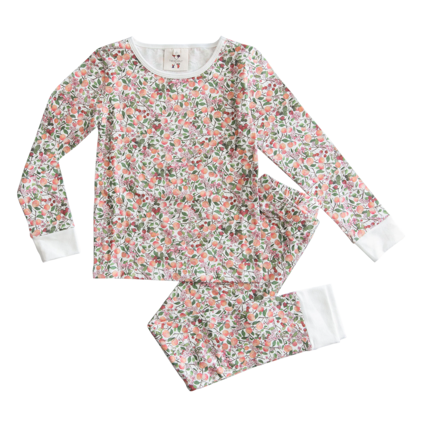 The Two Piece Pajamas-Peach Blossom - 6-12M