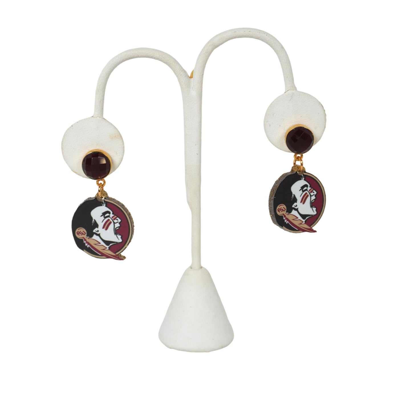 Florida Seminoles Logo Stud Earrings