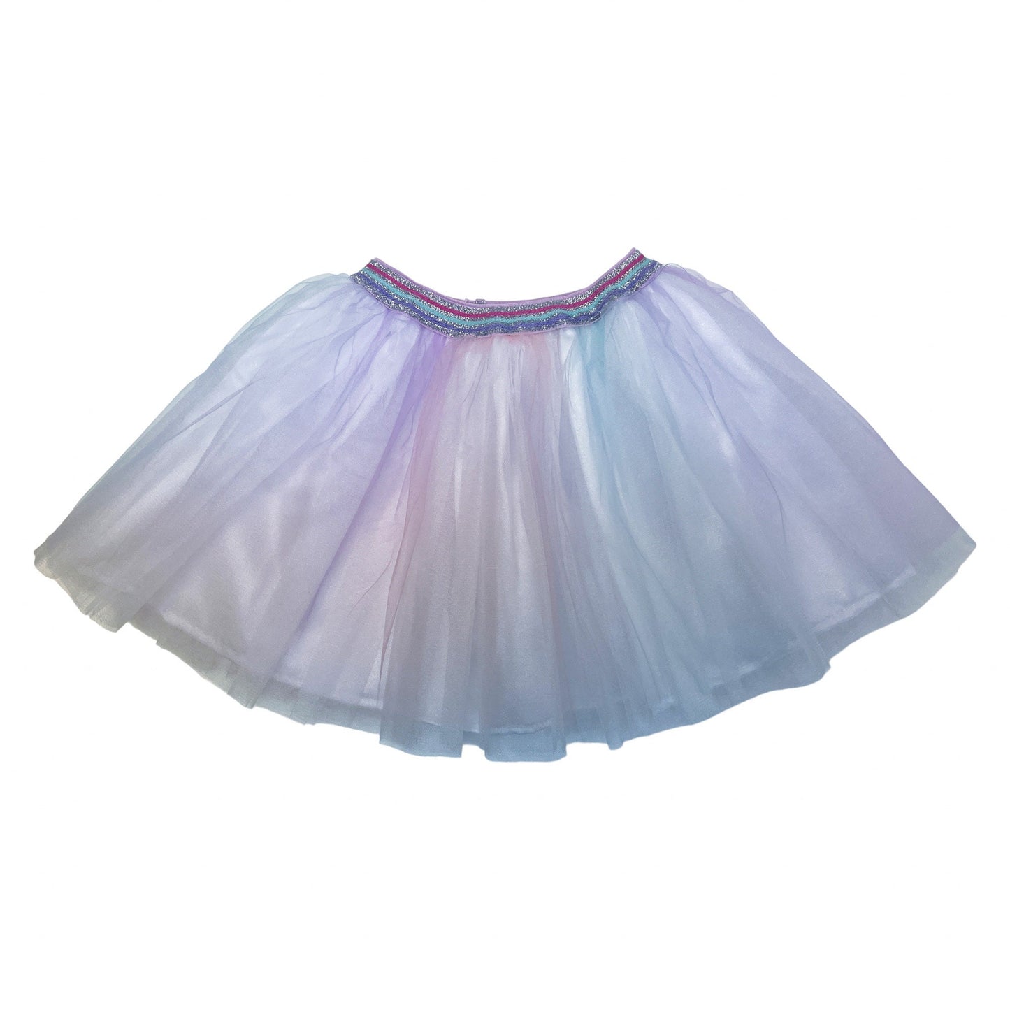 Rainbow Tulle Tutu Skirt: Girls' Dress-Up, Unicorn Waistband