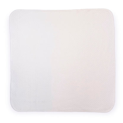 White Pima Jacquard Baby Blanket