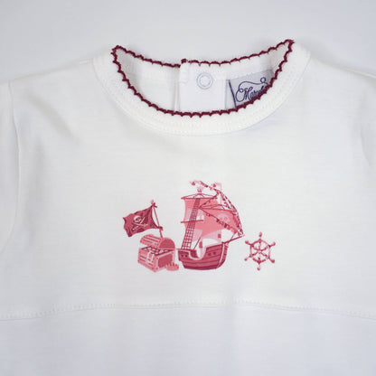 Pirate Print Pima Cotton Baby Gown