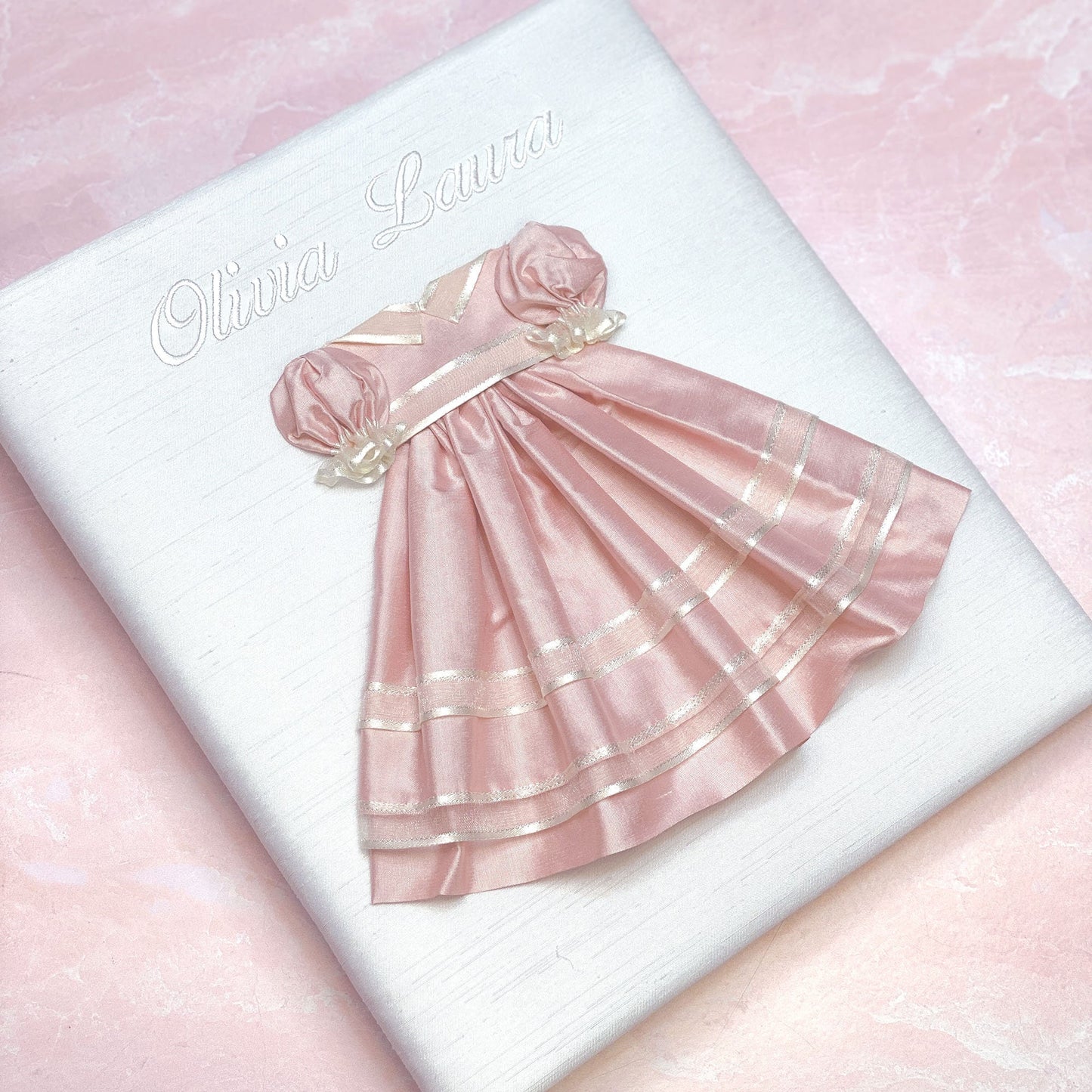 Silk Dress – Baby Memory Book (Shantung)