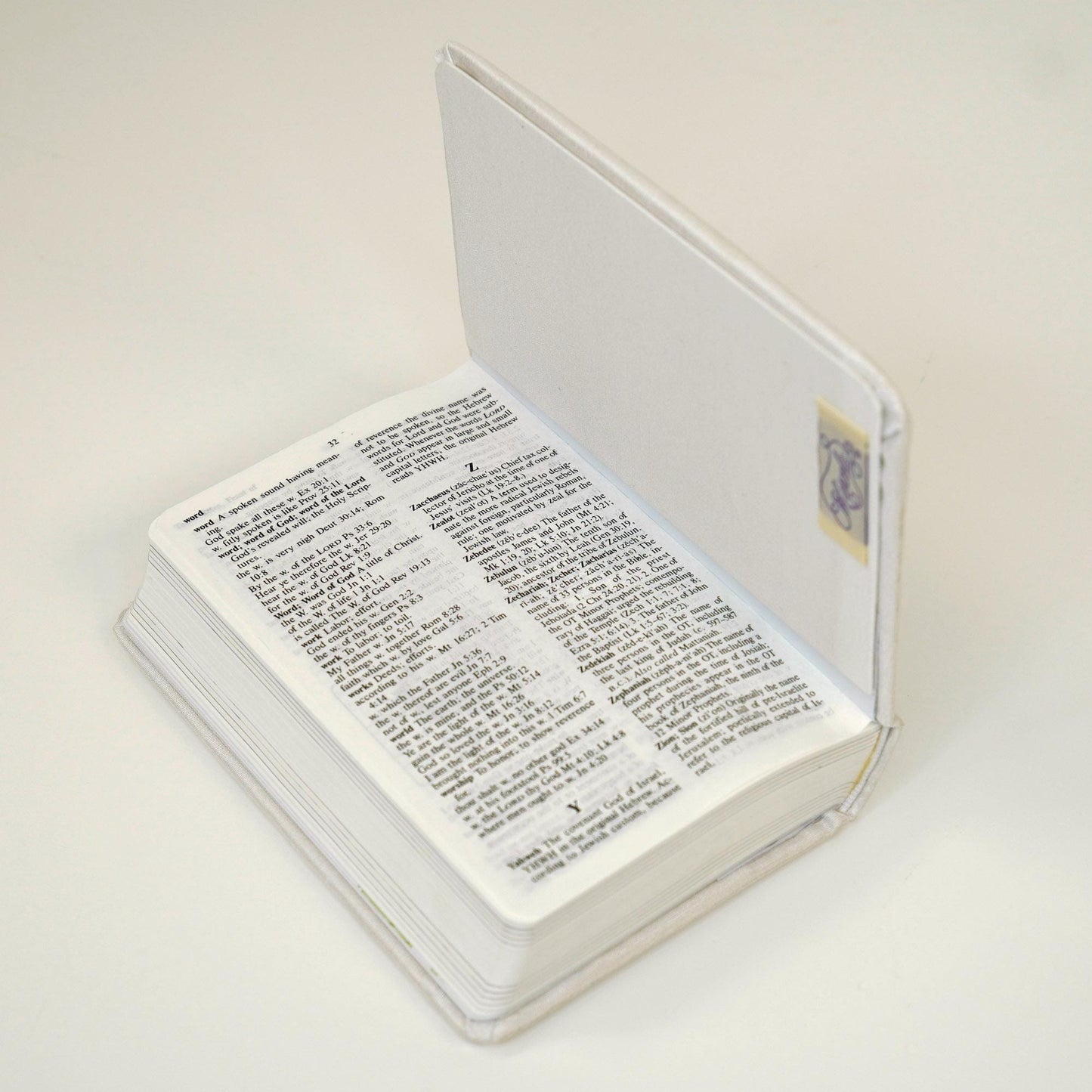 Personalized KJV Baby Gift Bible – Piqué Cotton with Cross Design