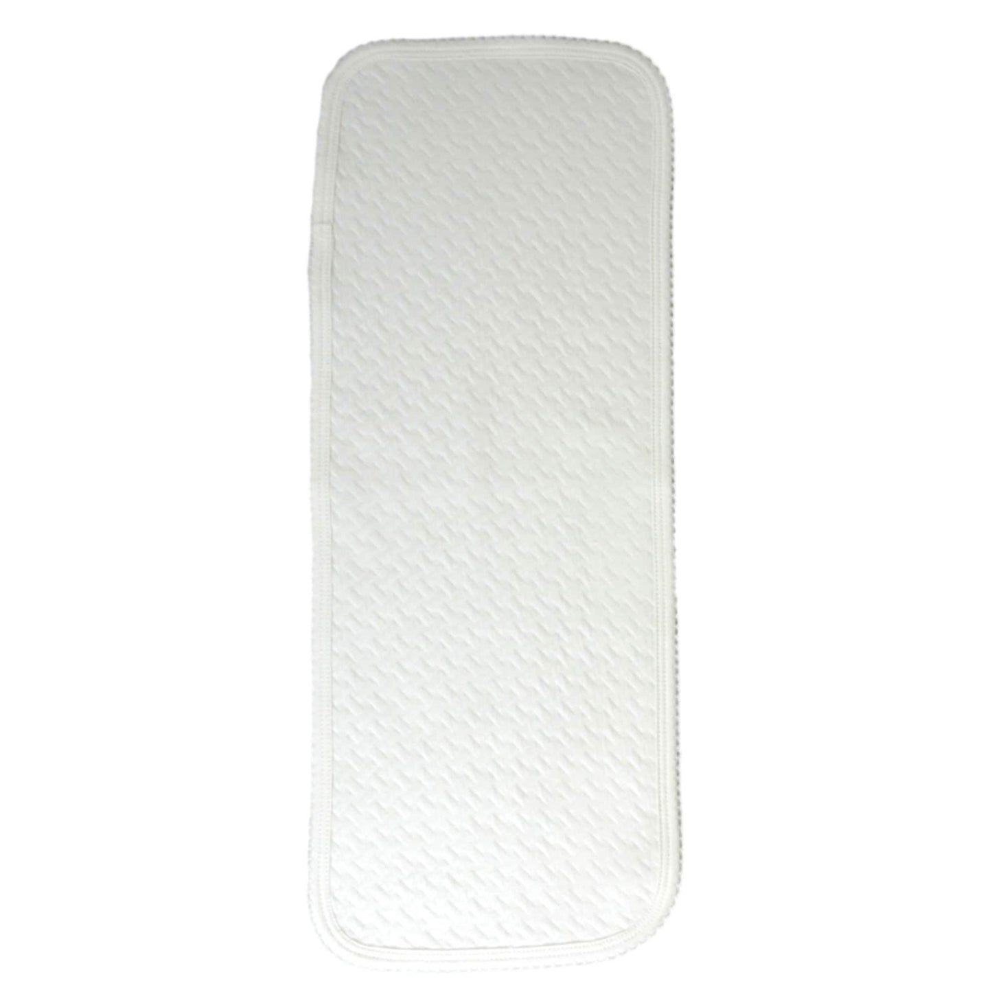 White Pima Jacquard Cotton Burp Cloths
