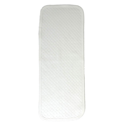 White Pima Jacquard Cotton Burp Cloths