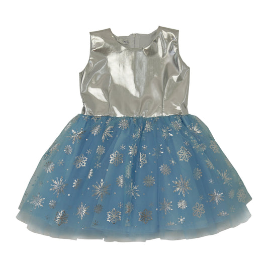 Sleeveless Tutu Dress - Snowflakes