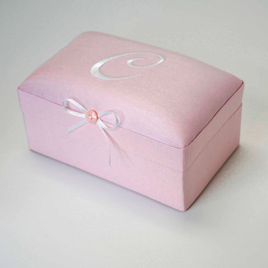 Solid Shantung – Small Baby Keepsake Box