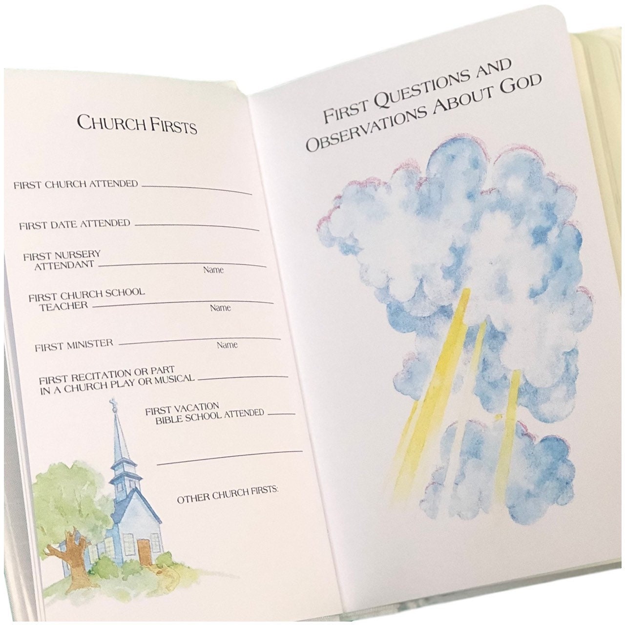 Personalized Baby’s First Bible – Shantung with Cross Design