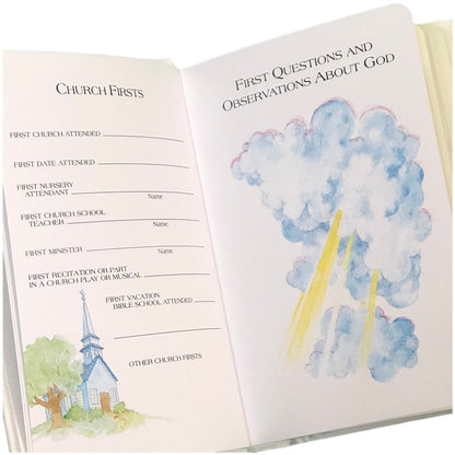 Personalized Baby’s First Bible – Shantung with Cross Design