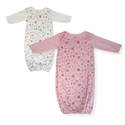 Unicorns Print Pima Cotton Baby Gown