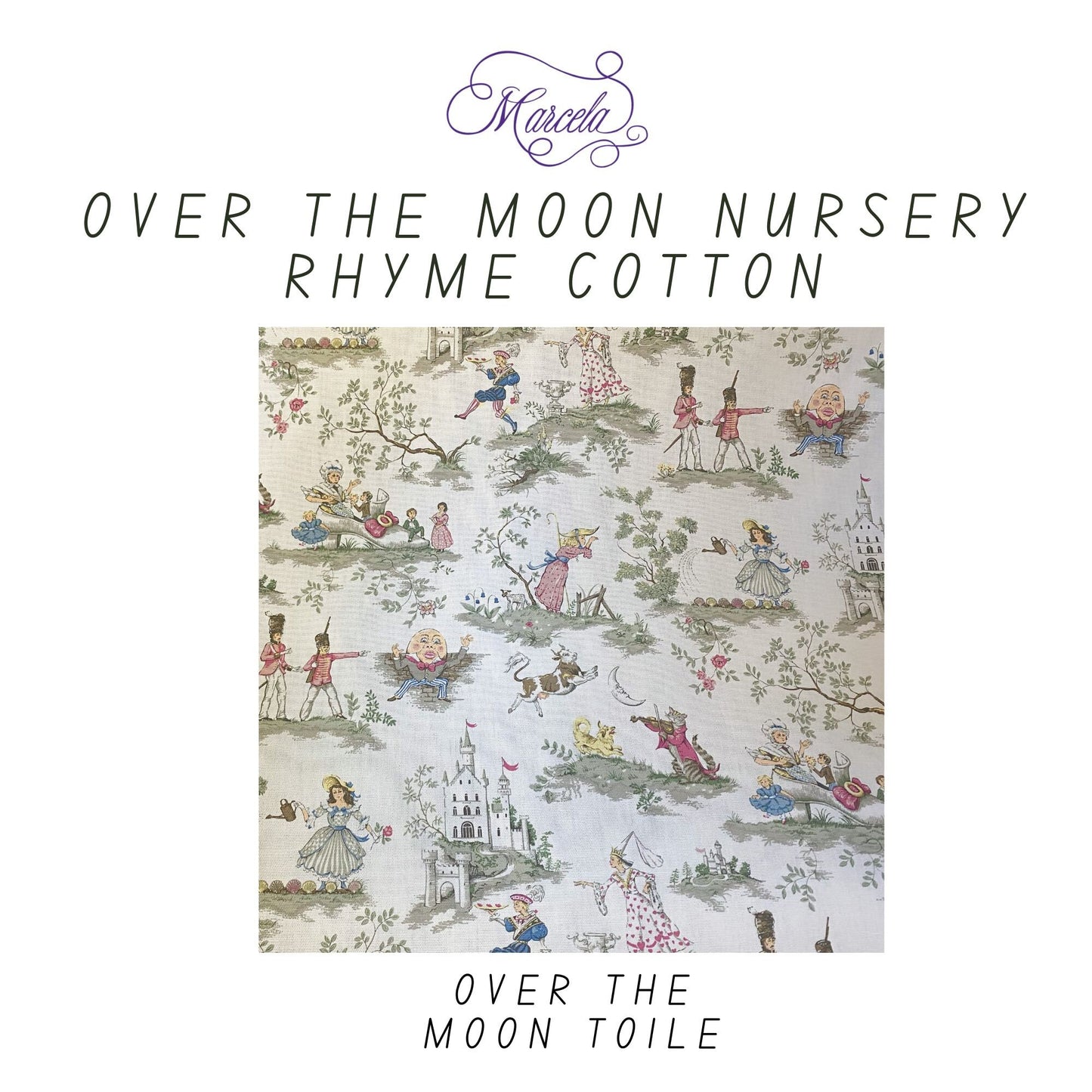 Nursery Rhyme Toile – Small Hardbound Photo Album