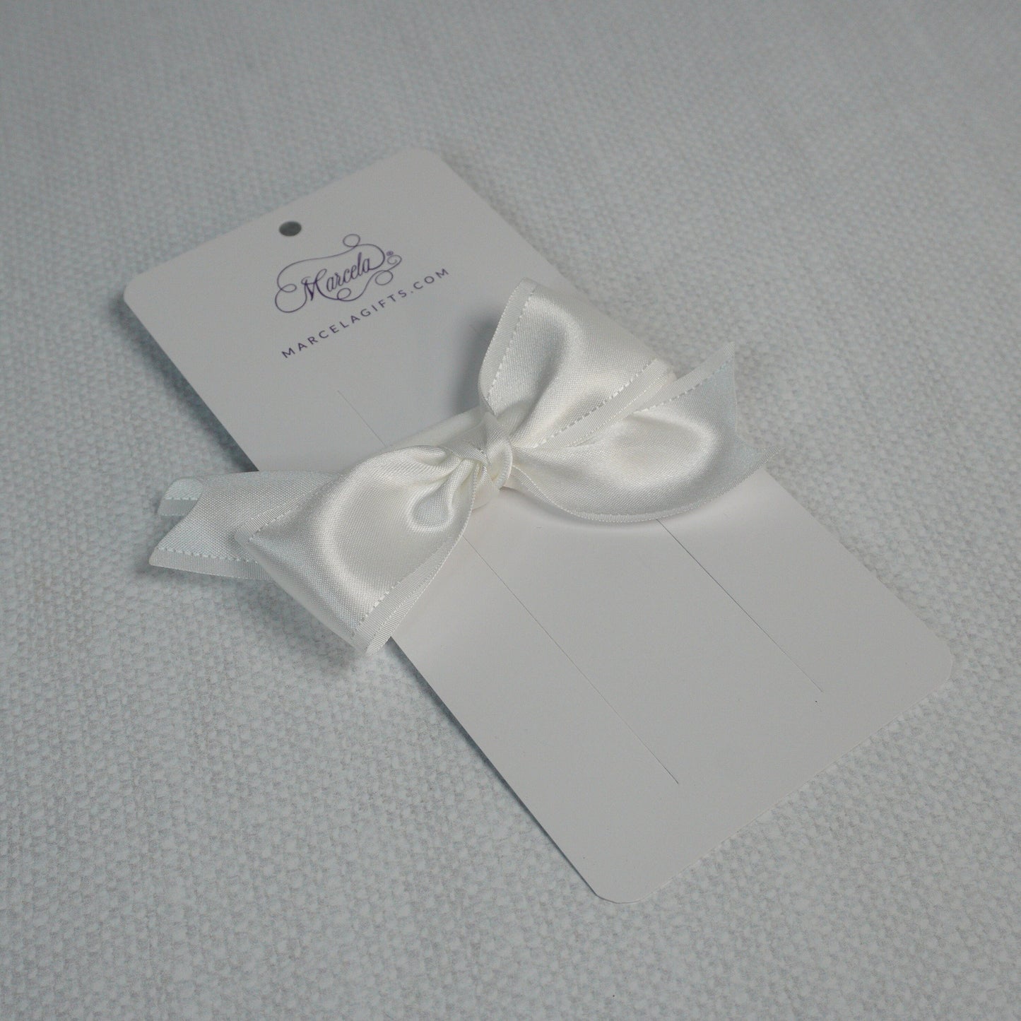 Baby Christening Headband with Satin Bow