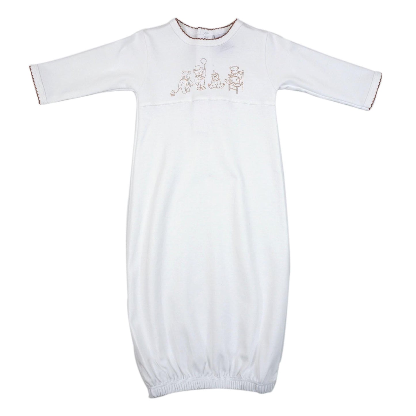 Bears Pima Cotton Baby Gown