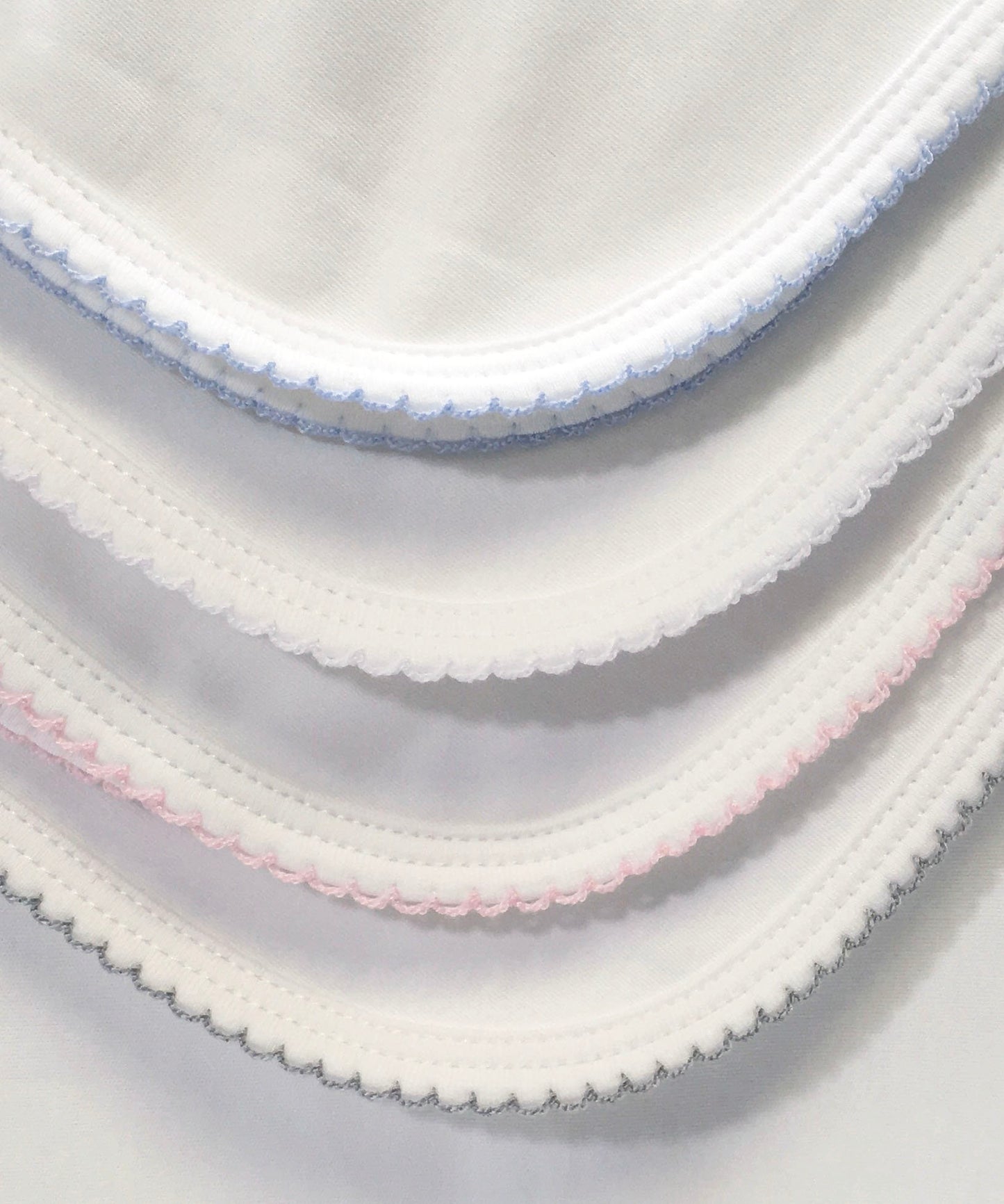 Luxury Pima Cotton Baby Blanket with Scallop Trim