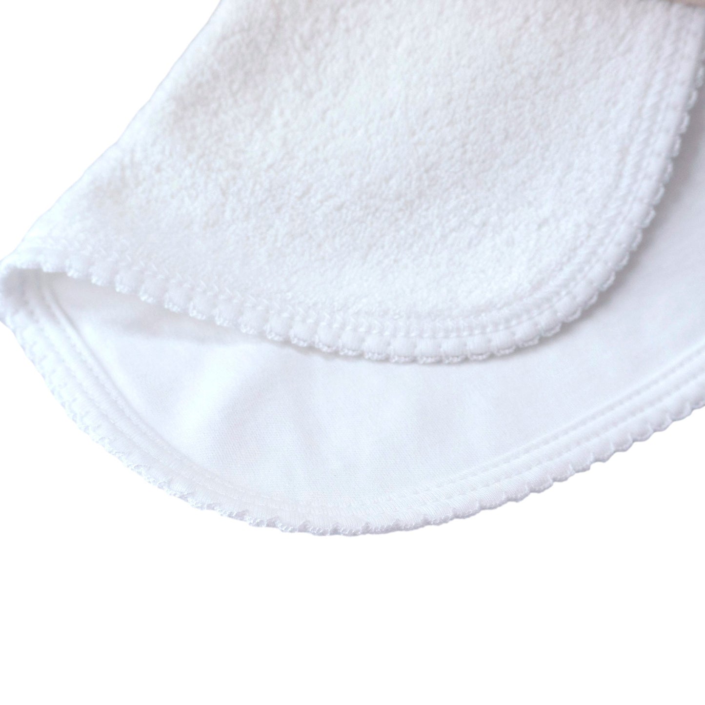 White Pima Cotton Burp Cloth