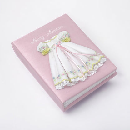 Swiss Batiste Dress with Flowers – Medium Hardbound Album (Shantung)
