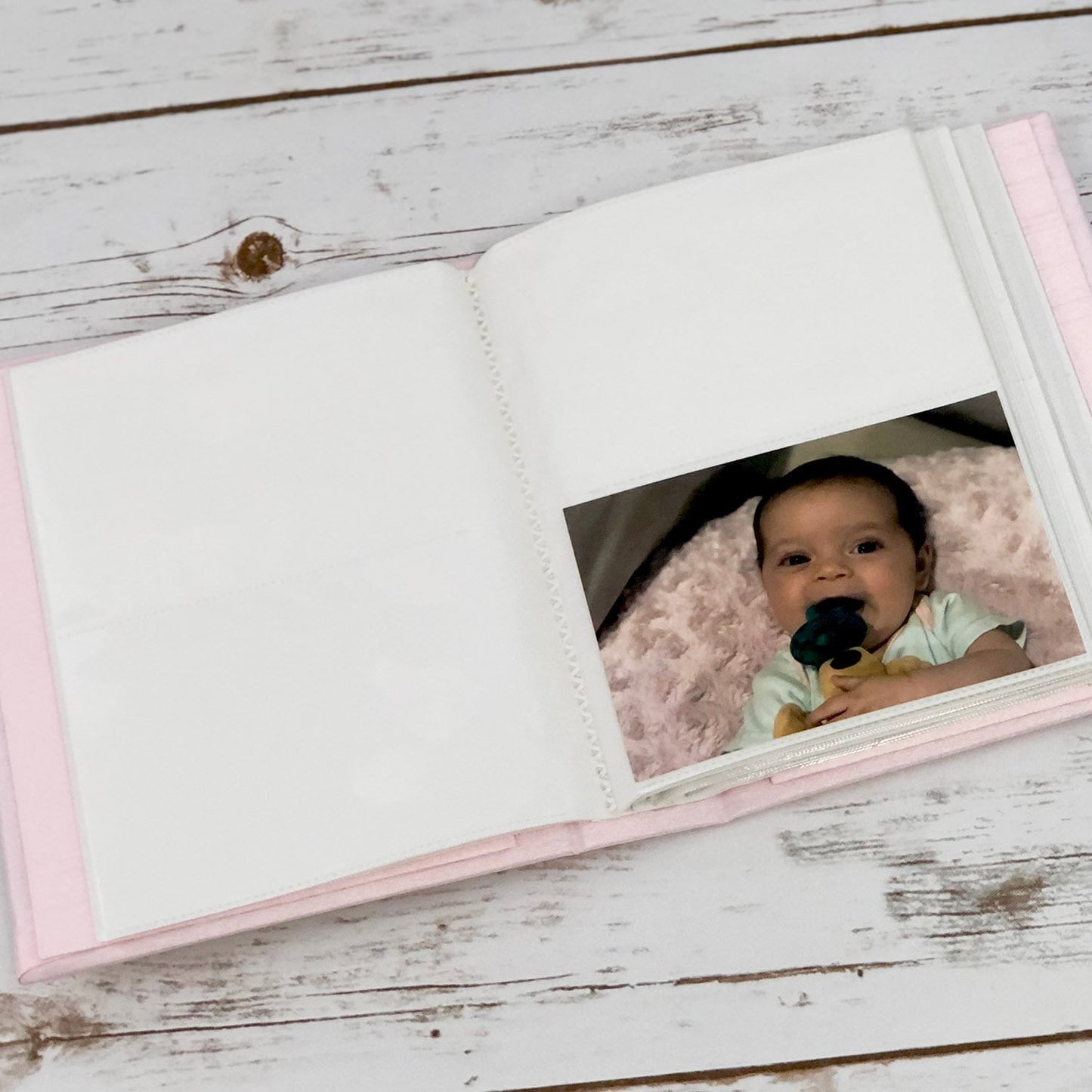 Swiss Batiste Dress with Flowers – Medium Hardbound Album (Shantung)