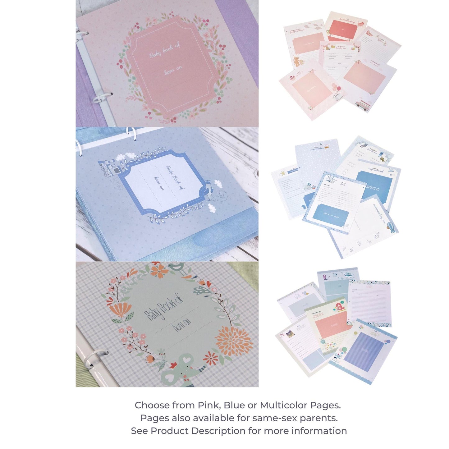 Micro Stripe Cotton – Baby Memory Book (Wholesale)