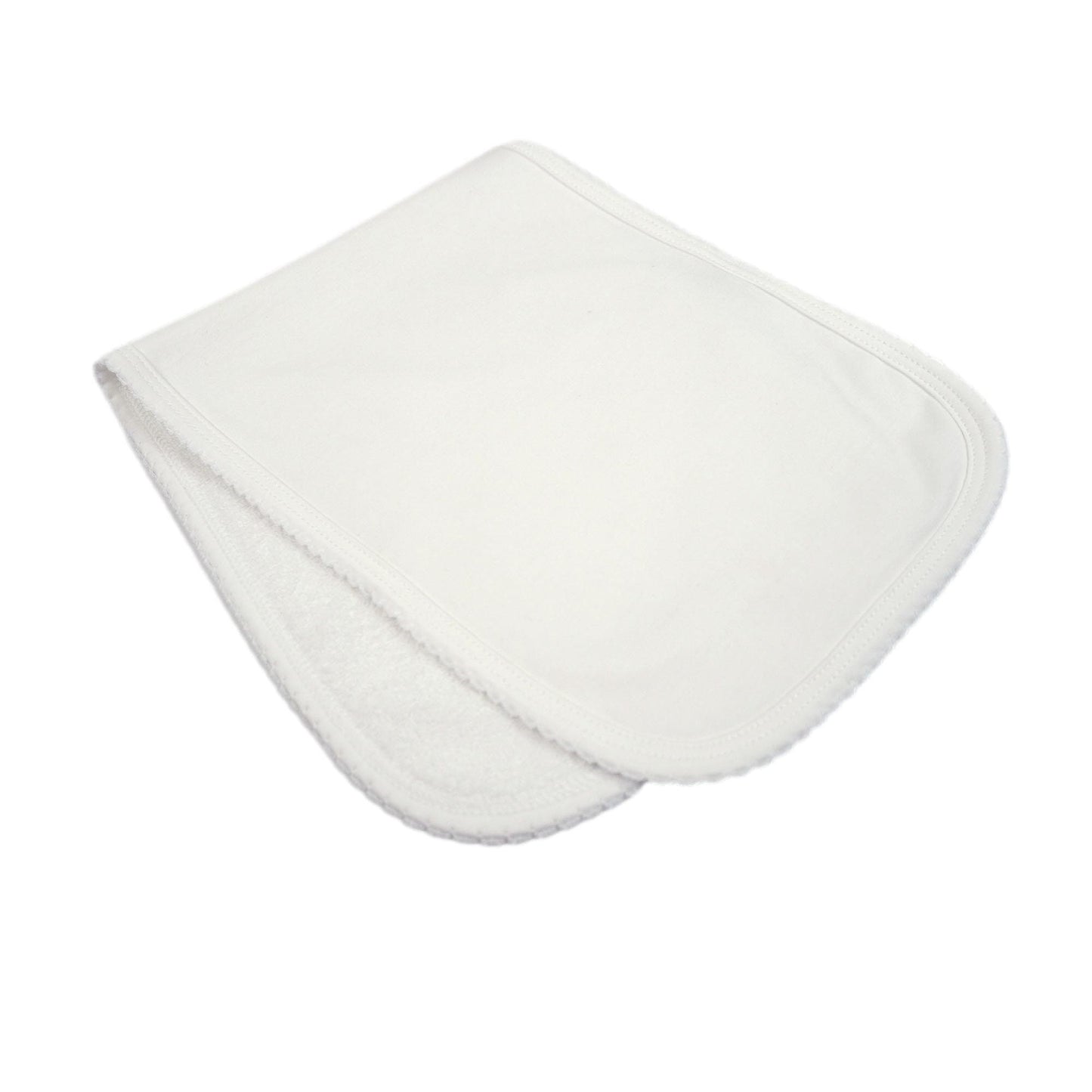 White Pima Cotton Burp Cloth