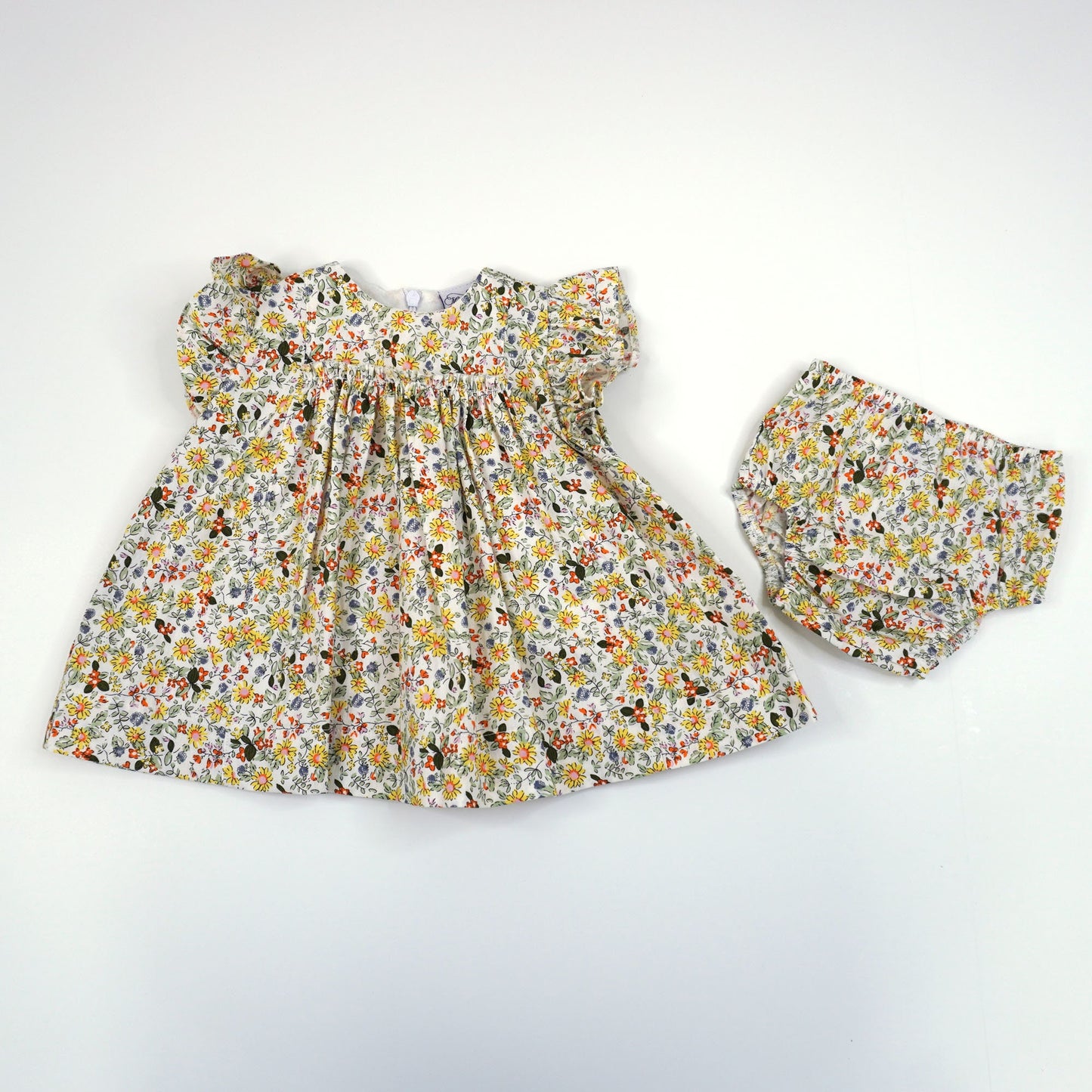 Ruffle Sleeve Baby Dress Mini Garden