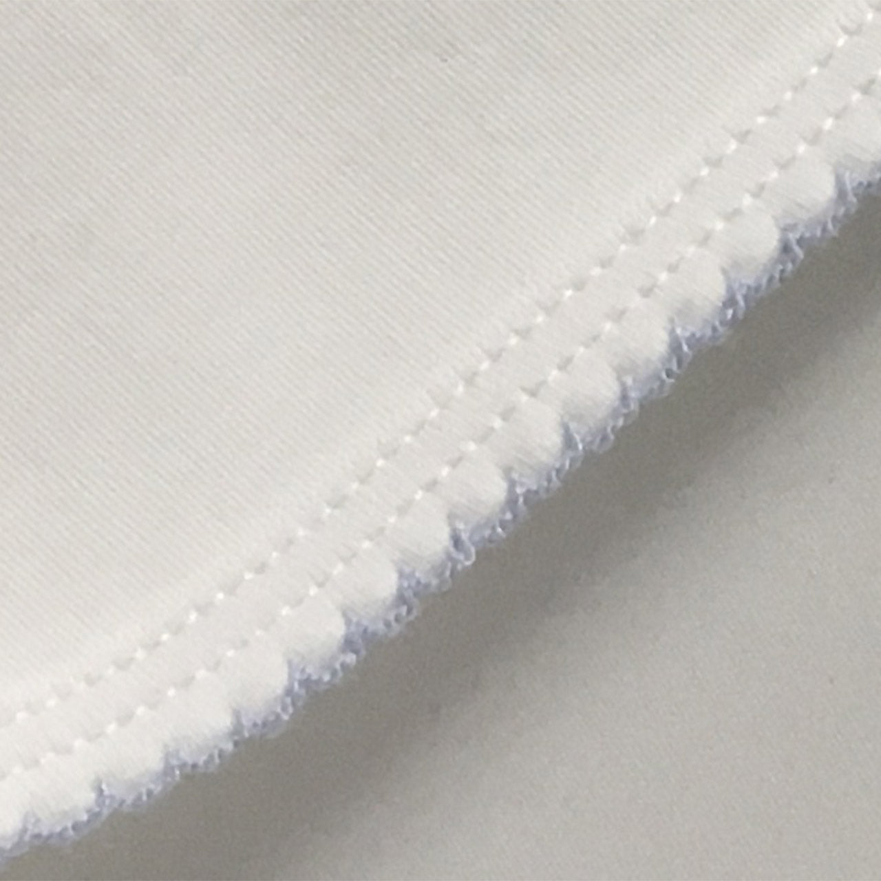 Luxury Pima Cotton Baby Blanket with Scallop Trim