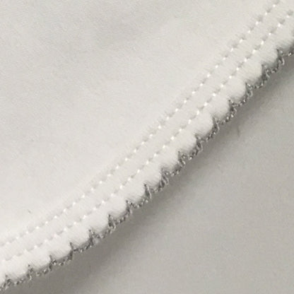 Luxury Pima Cotton Baby Blanket with Scallop Trim