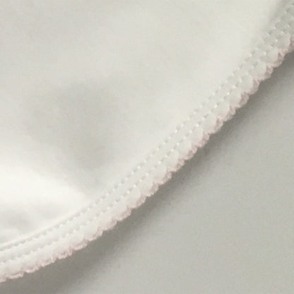 Luxury Pima Cotton Baby Blanket with Scallop Trim