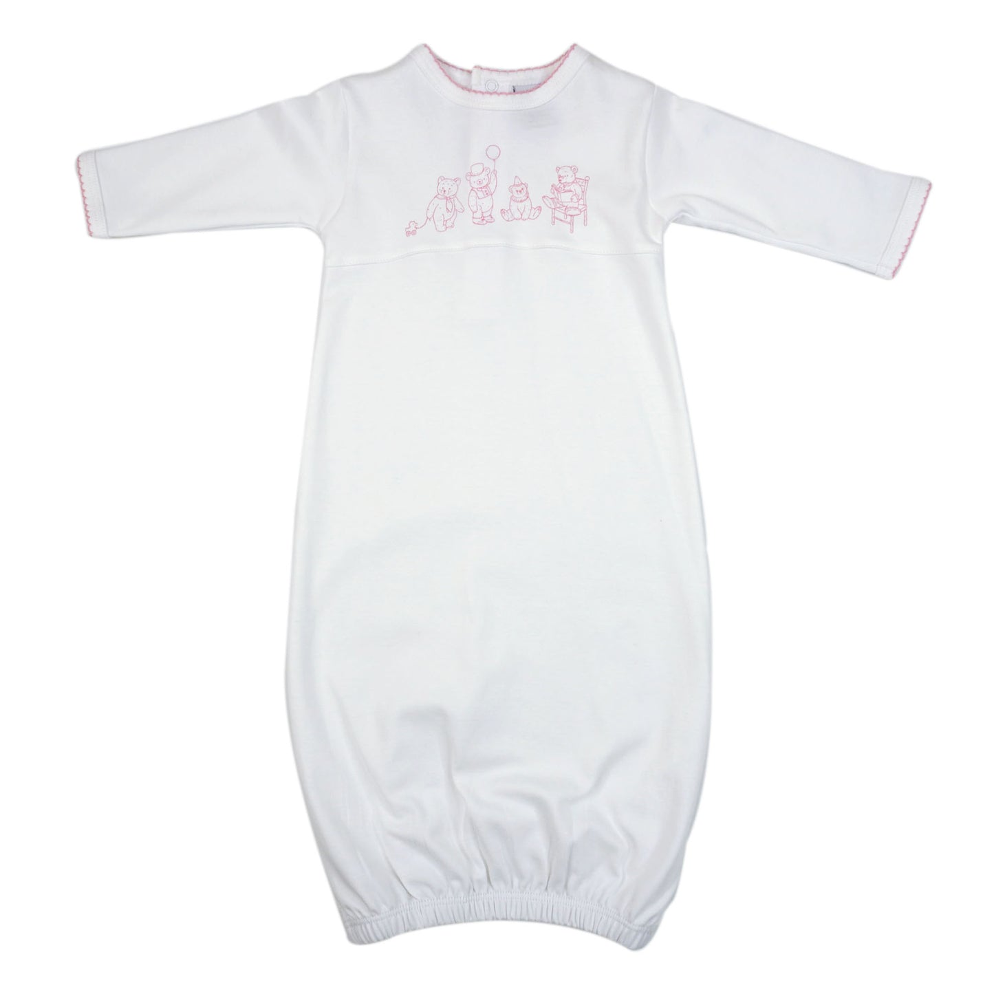Bears Pima Cotton Baby Gown