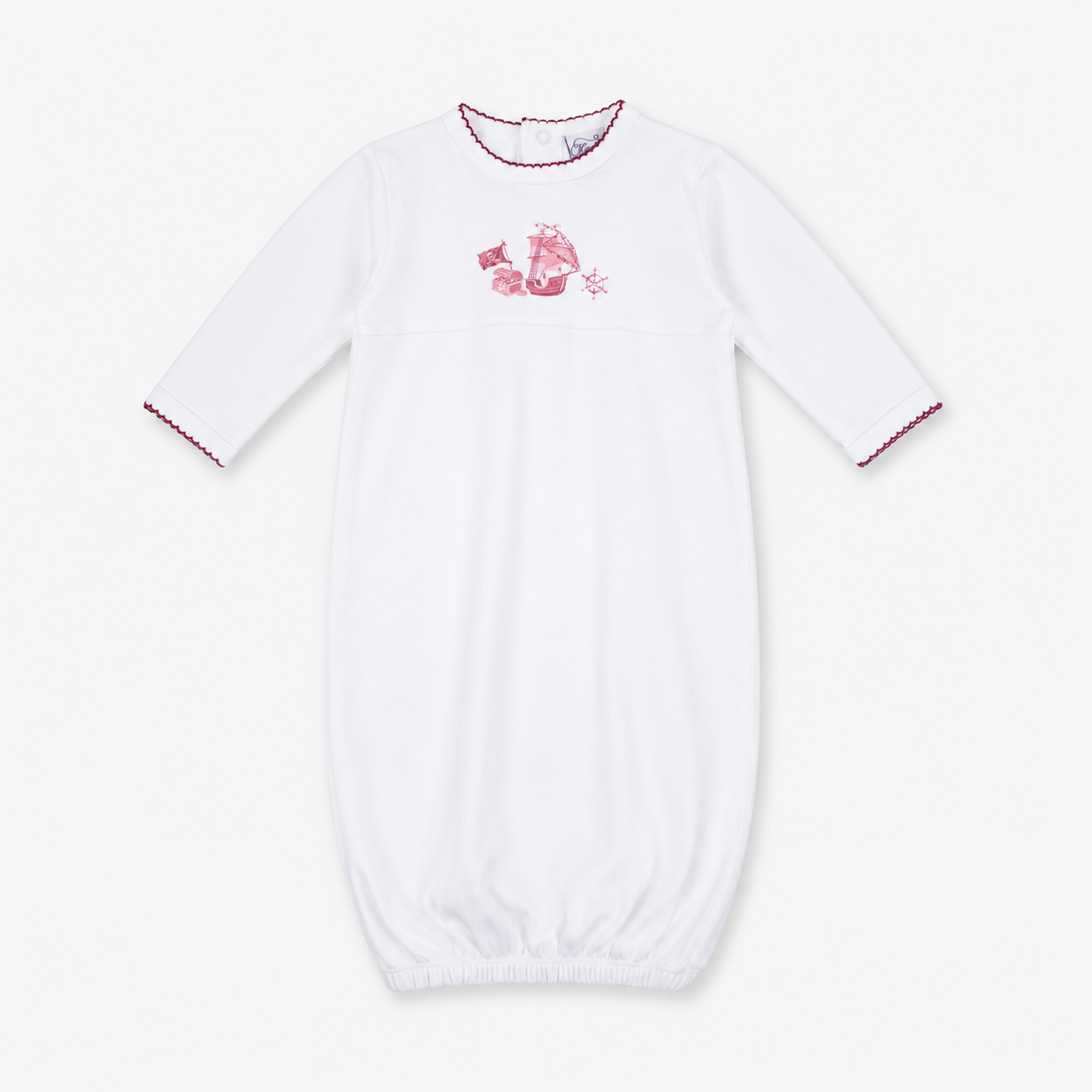 Pirate Print Pima Cotton Baby Gown