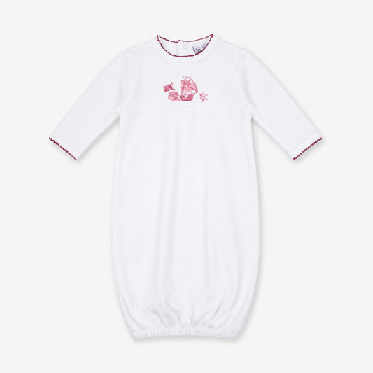 Pirate Print Pima Cotton Baby Gown