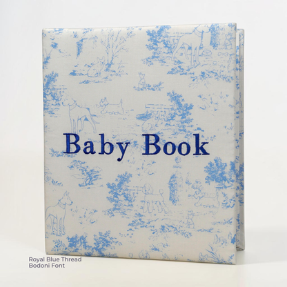 Heirloom Hounds Toile – Baby Memory Book