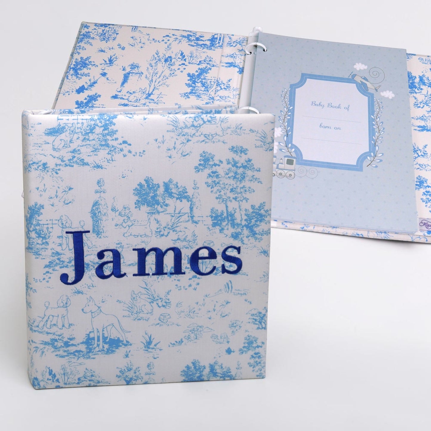 Heirloom Hounds Toile – Baby Memory Book