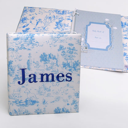 Heirloom Hounds Toile – Baby Memory Book