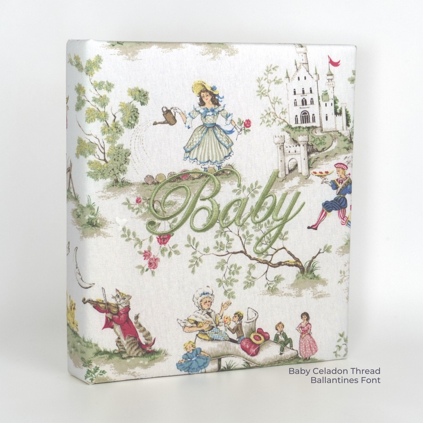 Over the Moon Nursery Rhyme Toile  – Baby Memory Book (Wholesale)