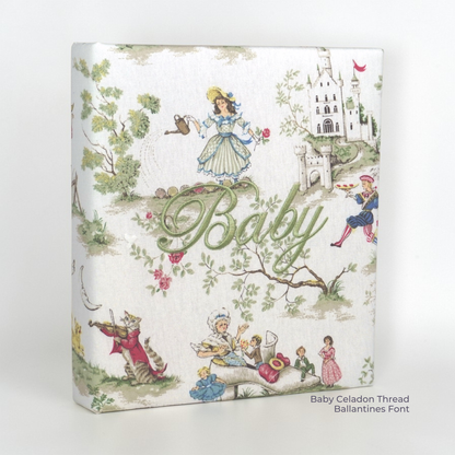 Over the Moon Nursery Rhyme Toile  – Baby Memory Book (Wholesale)