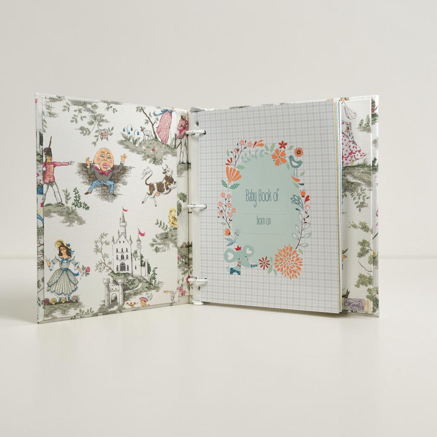 Over the Moon Nursery Rhyme Toile  – Baby Memory Book (Wholesale)