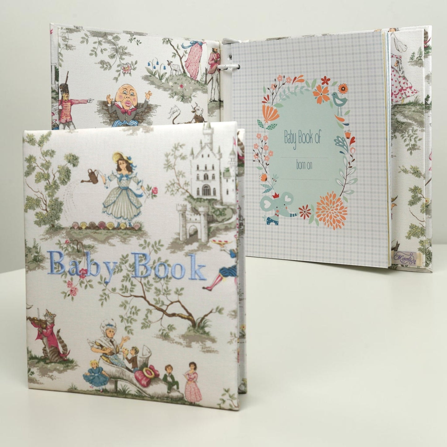 Over the Moon Nursery Rhyme Toile  – Baby Memory Book (Wholesale)