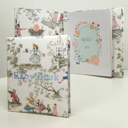 Over the Moon Nursery Rhyme Toile  – Baby Memory Book (Wholesale)