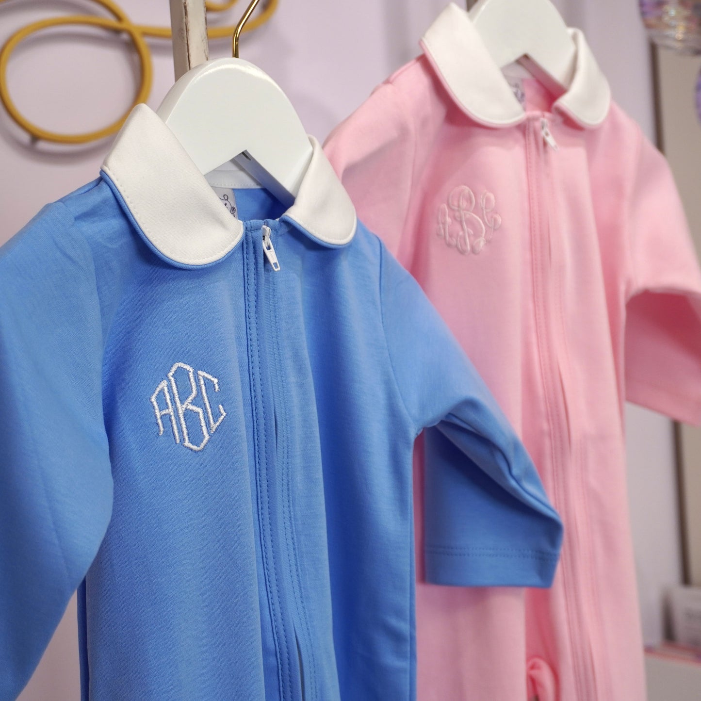 Pima Cotton Peter Pan Collar Footie