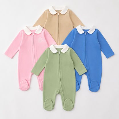 Pima Cotton Peter Pan Collar Footie