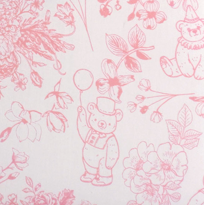 Beary Blossoms Toile  – Small Baby Keepsake Box