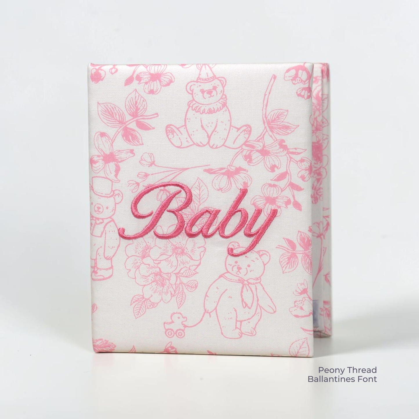 Beary Blossoms Toile – Small Hardbound Photo Album