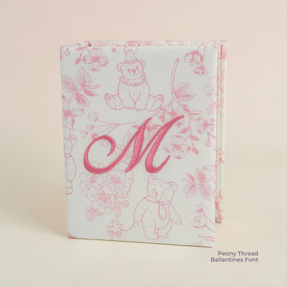 Beary Blossoms Toile – Small Hardbound Photo Album