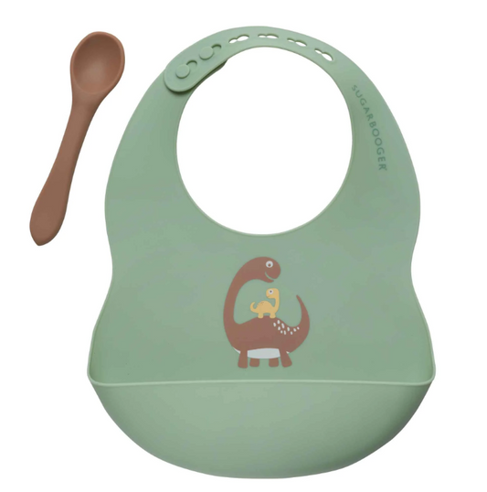 Bib + Spoon Set Dino