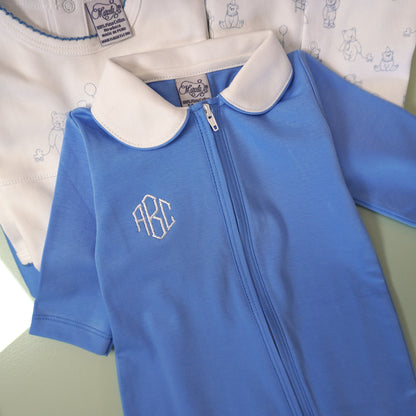 Pima Cotton Peter Pan Collar Footie