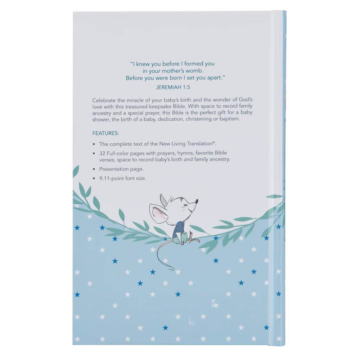 Blue Hardcover Keepsake Bible for Boys
